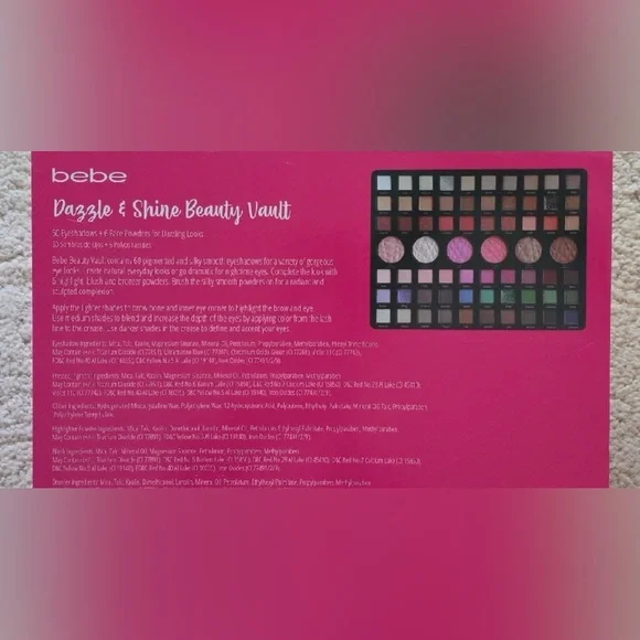 Bebe NWT Dazzle & Shine Beauty Vault makeup palette - Picture 2 of 5